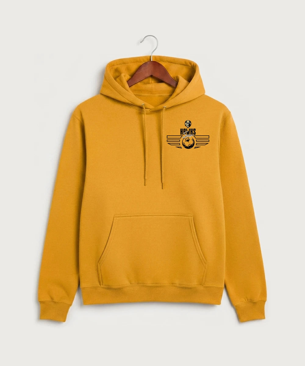 Hudson Catholic High School Soccer Team Store - Gold Port & Co Core Fleece Pullover Hooded Sweatshirt. PC78H