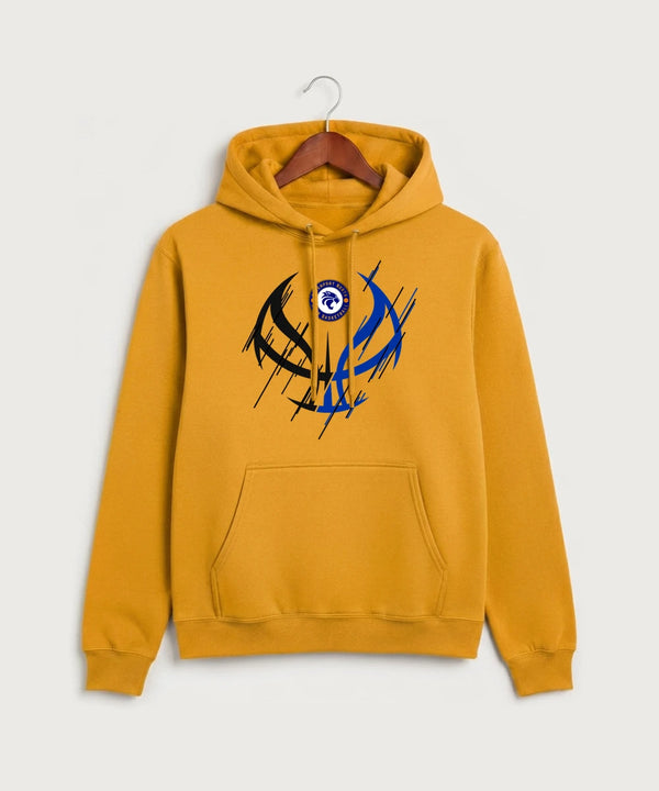 Davenport North High School Basketball Team Store - Gold Port & Co Core Fleece Pullover Hooded Sweatshirt. PC78H