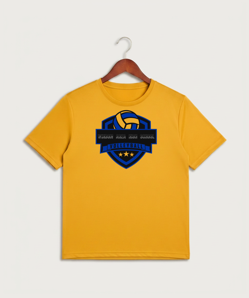 Windom Area High School Volleyball (Girls) - Gold Sport-Tek PosiCharge Competitor Tee. ST350