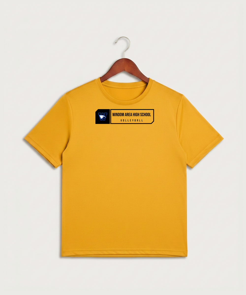 Windom Area High School Volleyball (Girls) - Gold Sport-Tek PosiCharge Competitor Tee. ST350