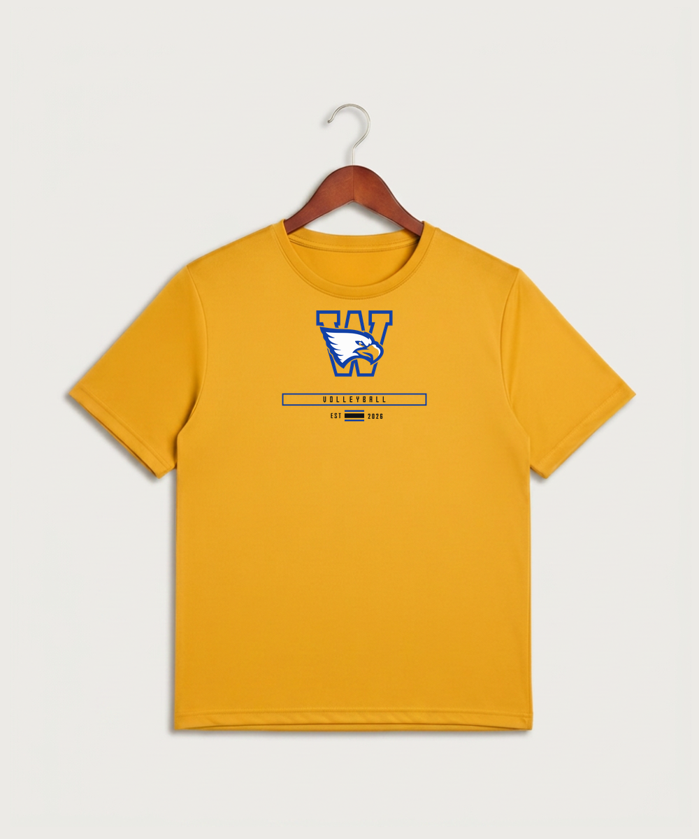 Windom Area High School Volleyball (Girls) - Gold Sport-Tek PosiCharge Competitor Tee. ST350