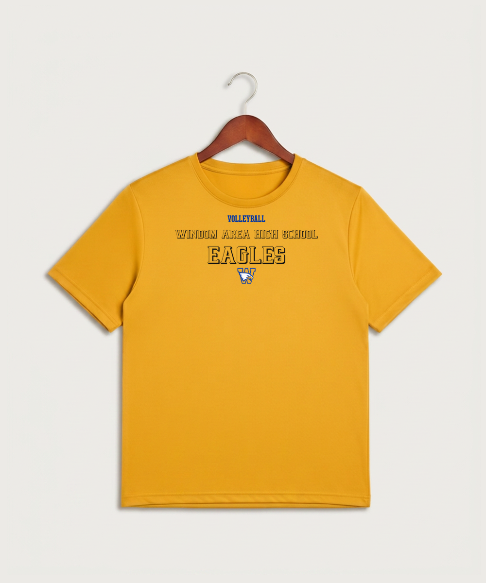 Windom Area High School Volleyball (Girls) - Gold Sport-Tek PosiCharge Competitor Tee. ST350