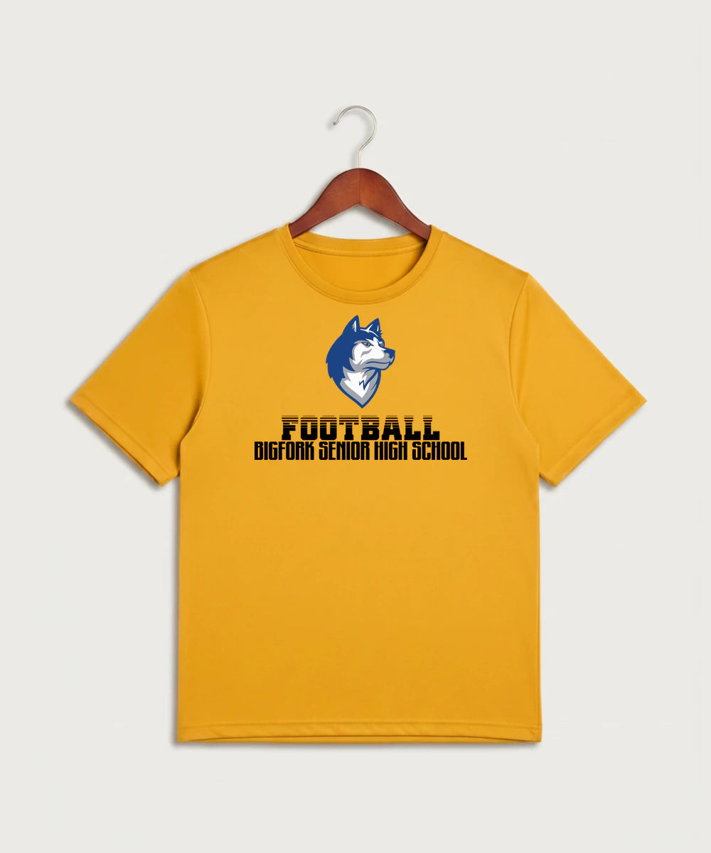 Bigfork Senior High School Football (Boys) - Gold Sport-Tek PosiCharge Competitor Tee. ST350