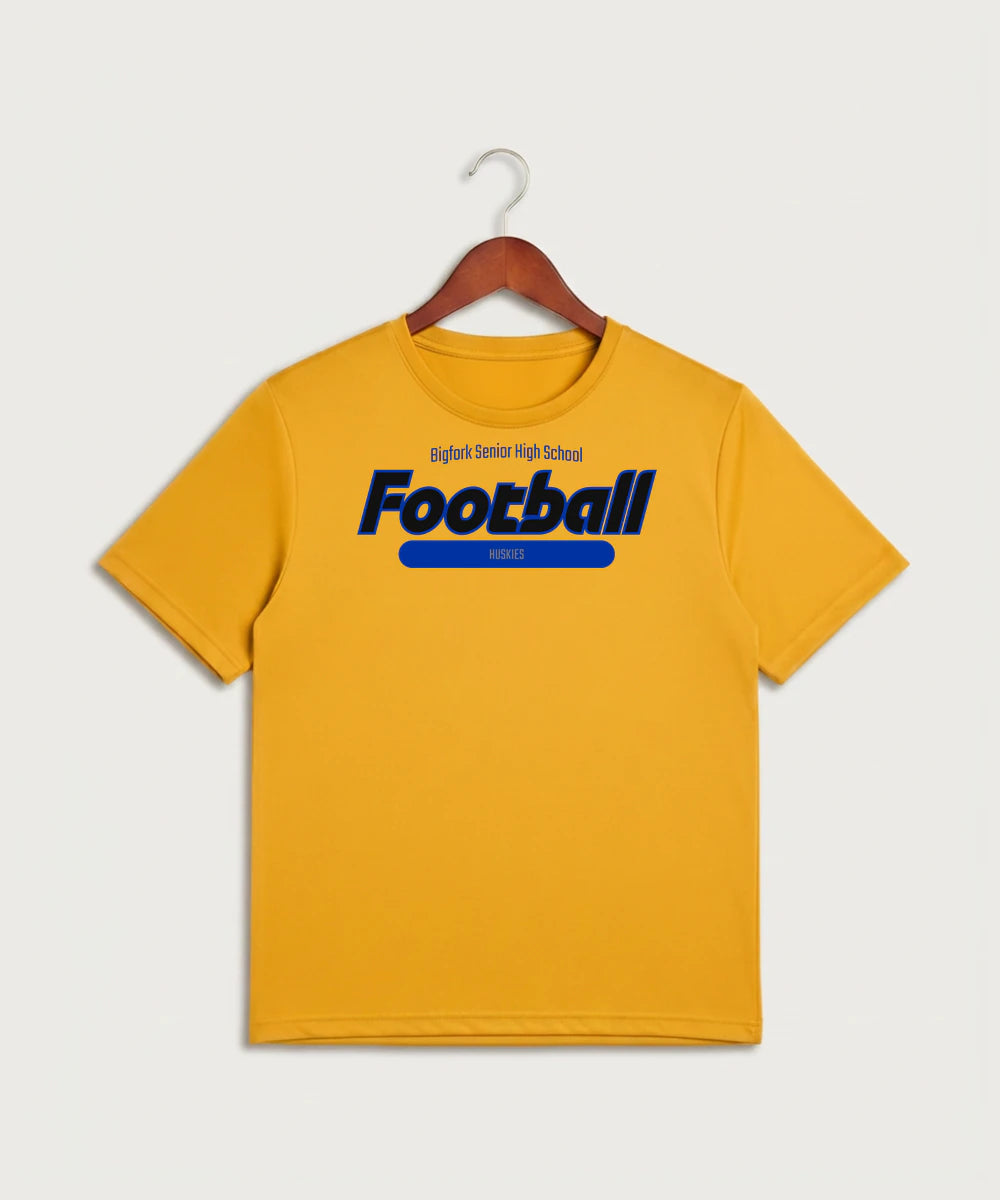 Bigfork Senior High School Football (Boys) - Gold Sport-Tek PosiCharge Competitor Tee. ST350