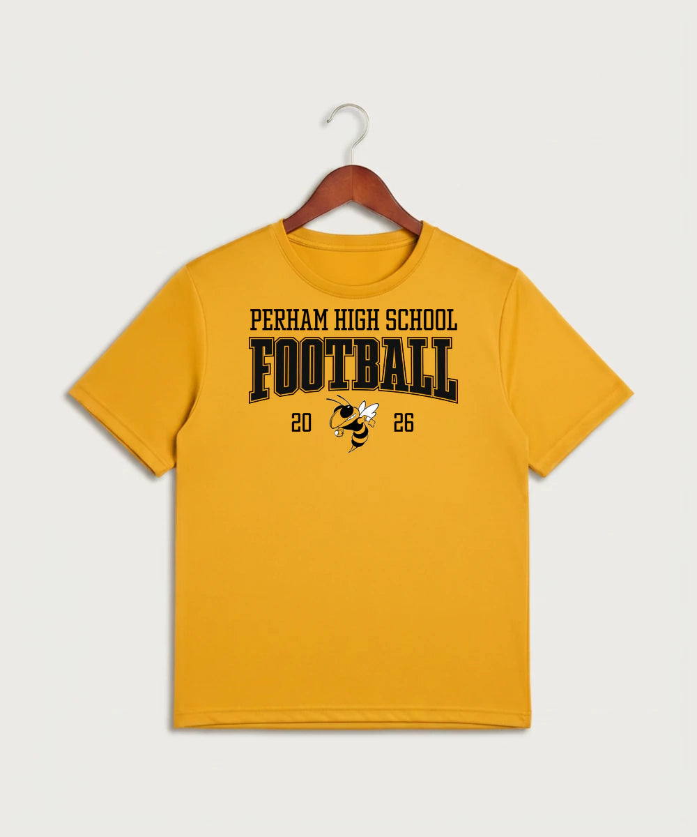 Perham High School Football (Boys) - Gold Sport-Tek PosiCharge Competitor Tee. ST350