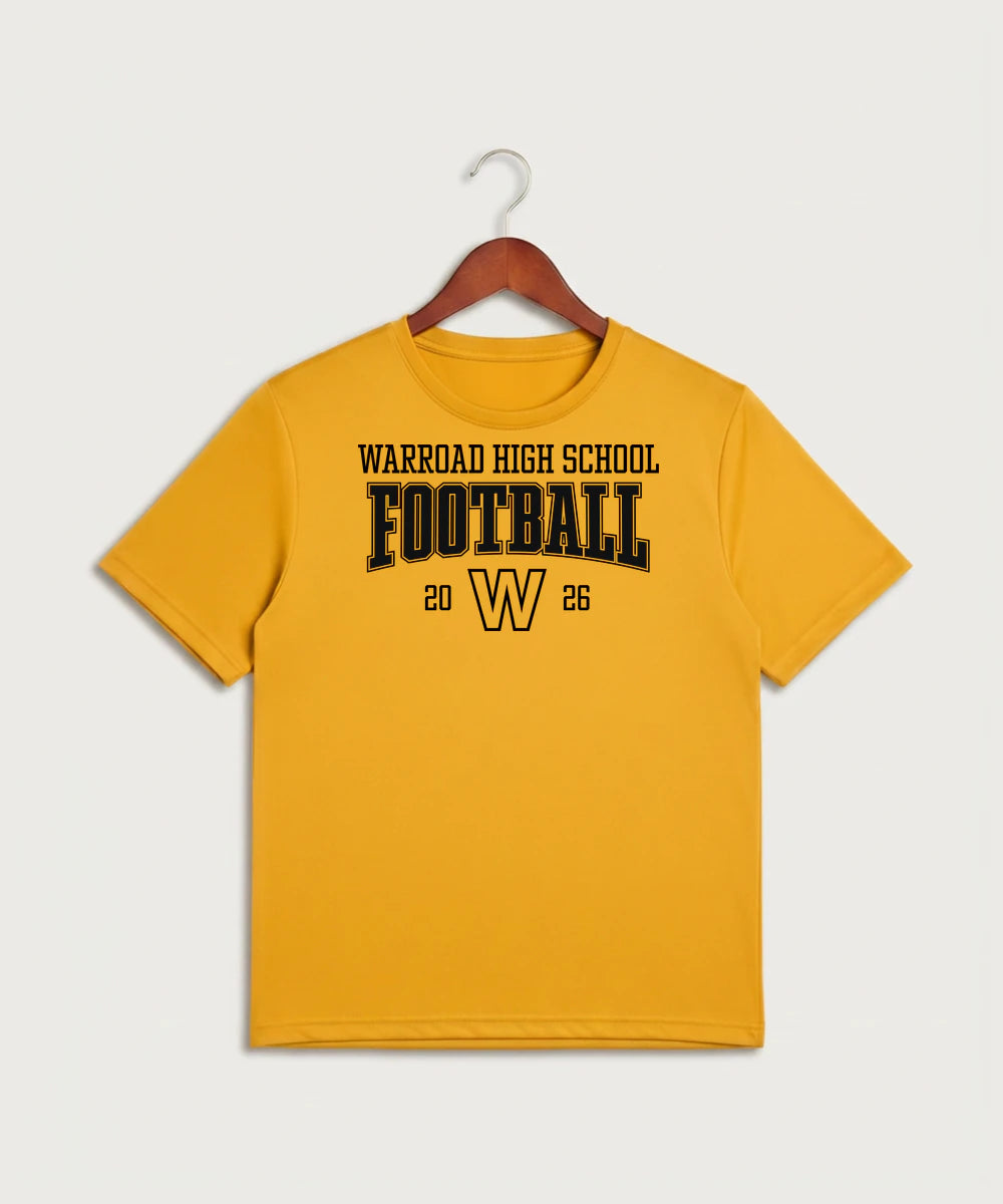 Warroad High School Football (Boys) - Gold Sport-Tek PosiCharge Competitor Tee. ST350