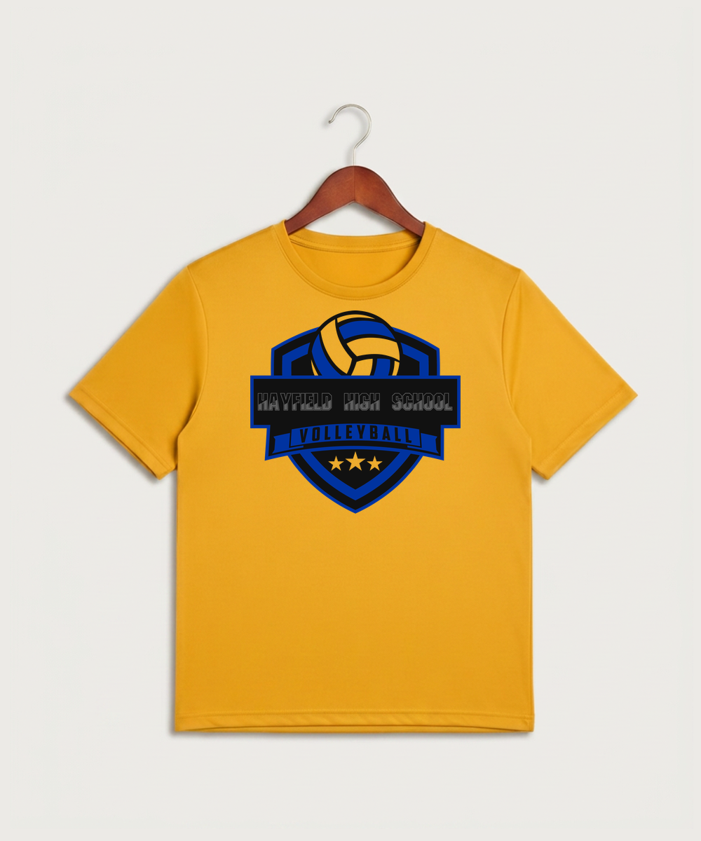 Hayfield High School Volleyball (Girls) - Gold Sport-Tek PosiCharge Competitor Tee. ST350