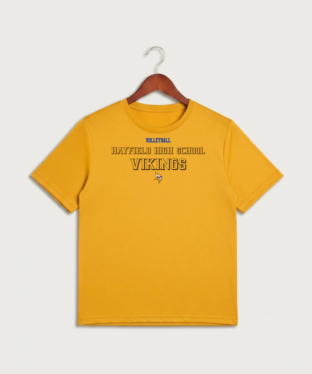 Hayfield High School Volleyball (Girls) - Gold Sport-Tek PosiCharge Competitor Tee. ST350