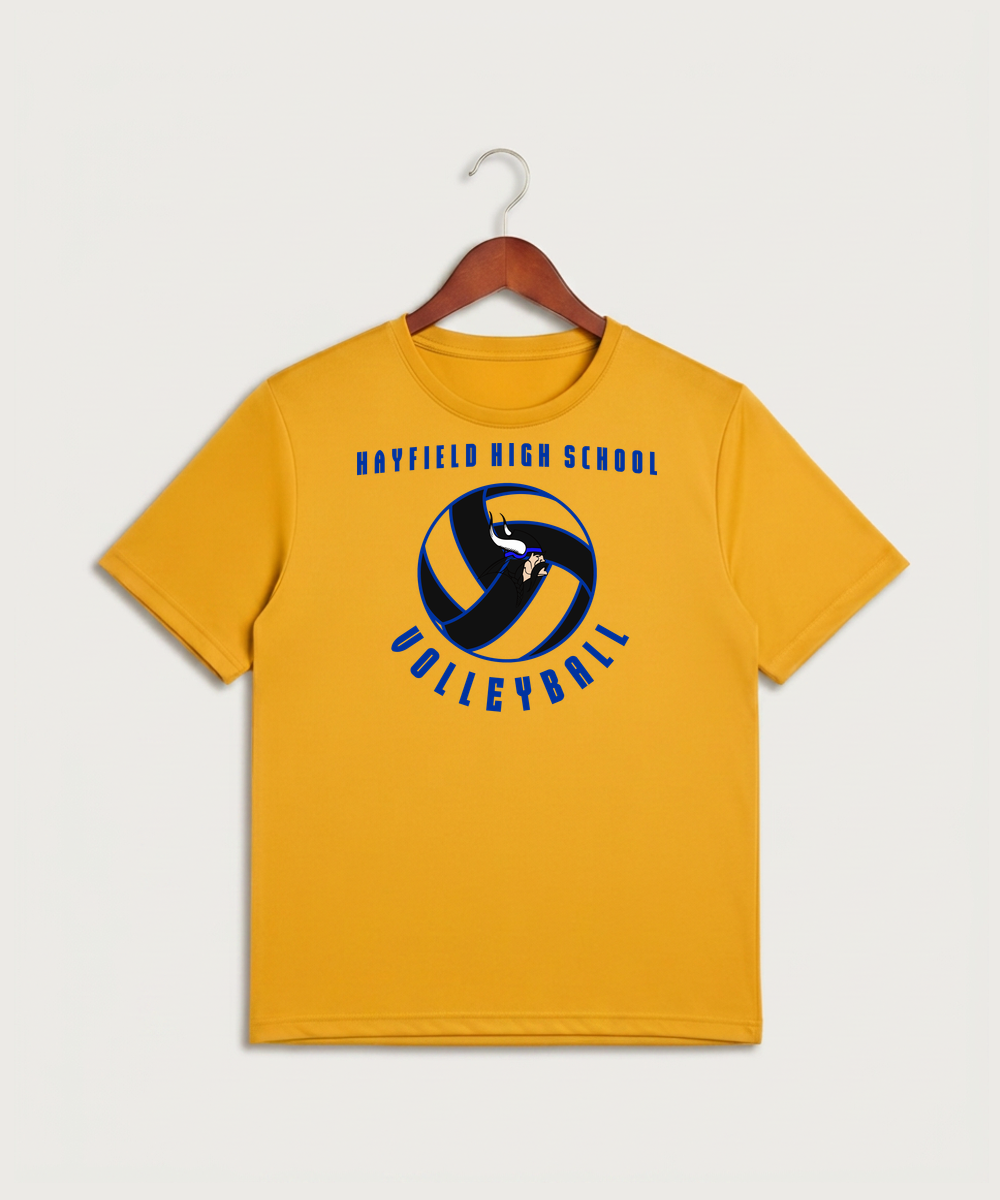 Hayfield High School Volleyball (Girls) - Gold Sport-Tek PosiCharge Competitor Tee. ST350