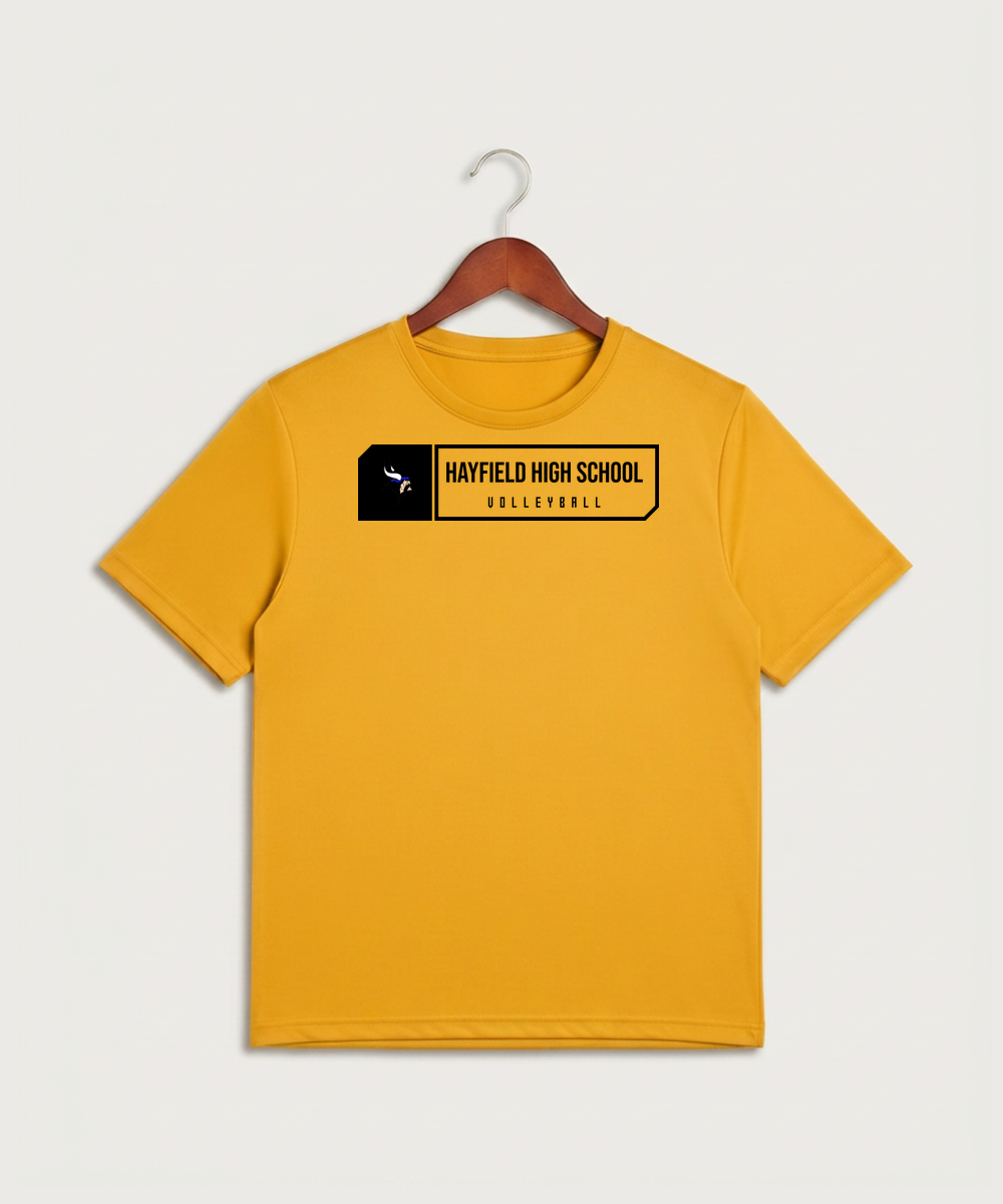 Hayfield High School Volleyball (Girls) - Gold Sport-Tek PosiCharge Competitor Tee. ST350