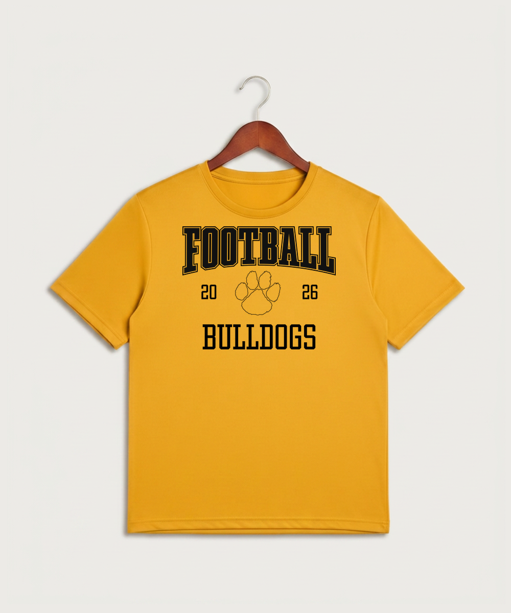 Plainview Elgin Millville H S Football (Boys) - Gold Sport-Tek PosiCharge Competitor Tee. ST350