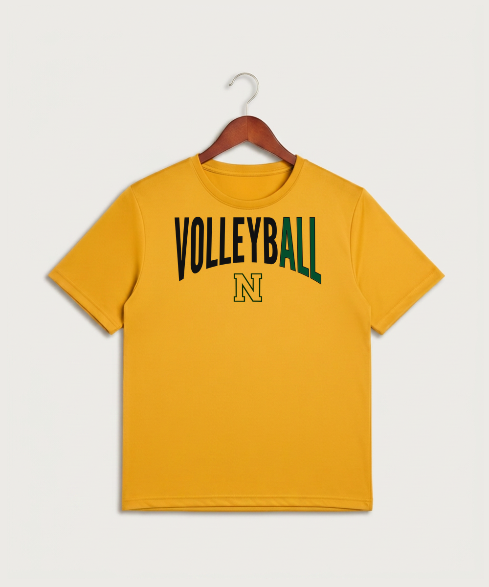 Nevis High School Volleyball (Girls) - Gold Sport-Tek PosiCharge Competitor Tee. ST350
