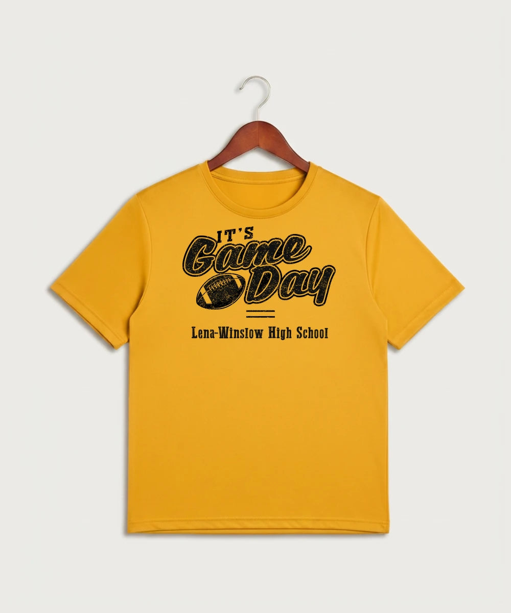 Le-Win Football - Gold Sport-Tek PosiCharge Competitor Tee. ST350