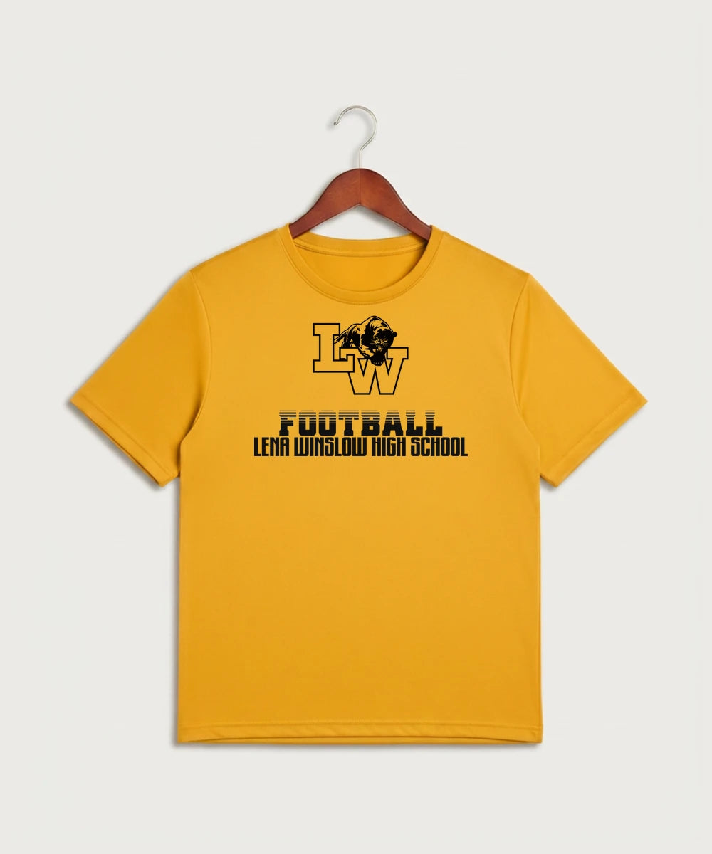 Le-Win Football - Gold Sport-Tek PosiCharge Competitor Tee. ST350
