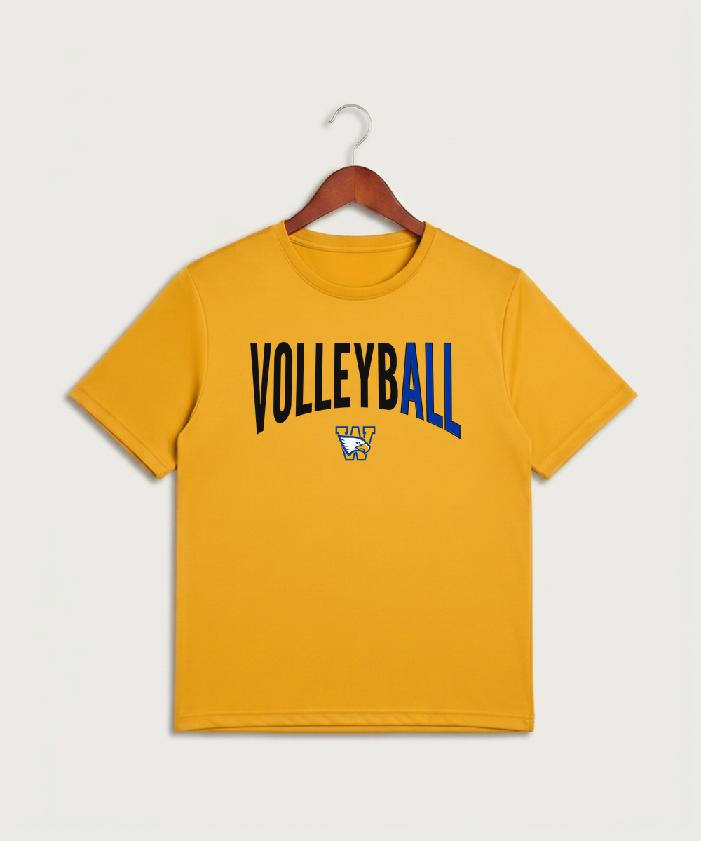 Windom Area High School Volleyball (Girls) - Gold Sport-Tek PosiCharge Competitor Tee. ST350