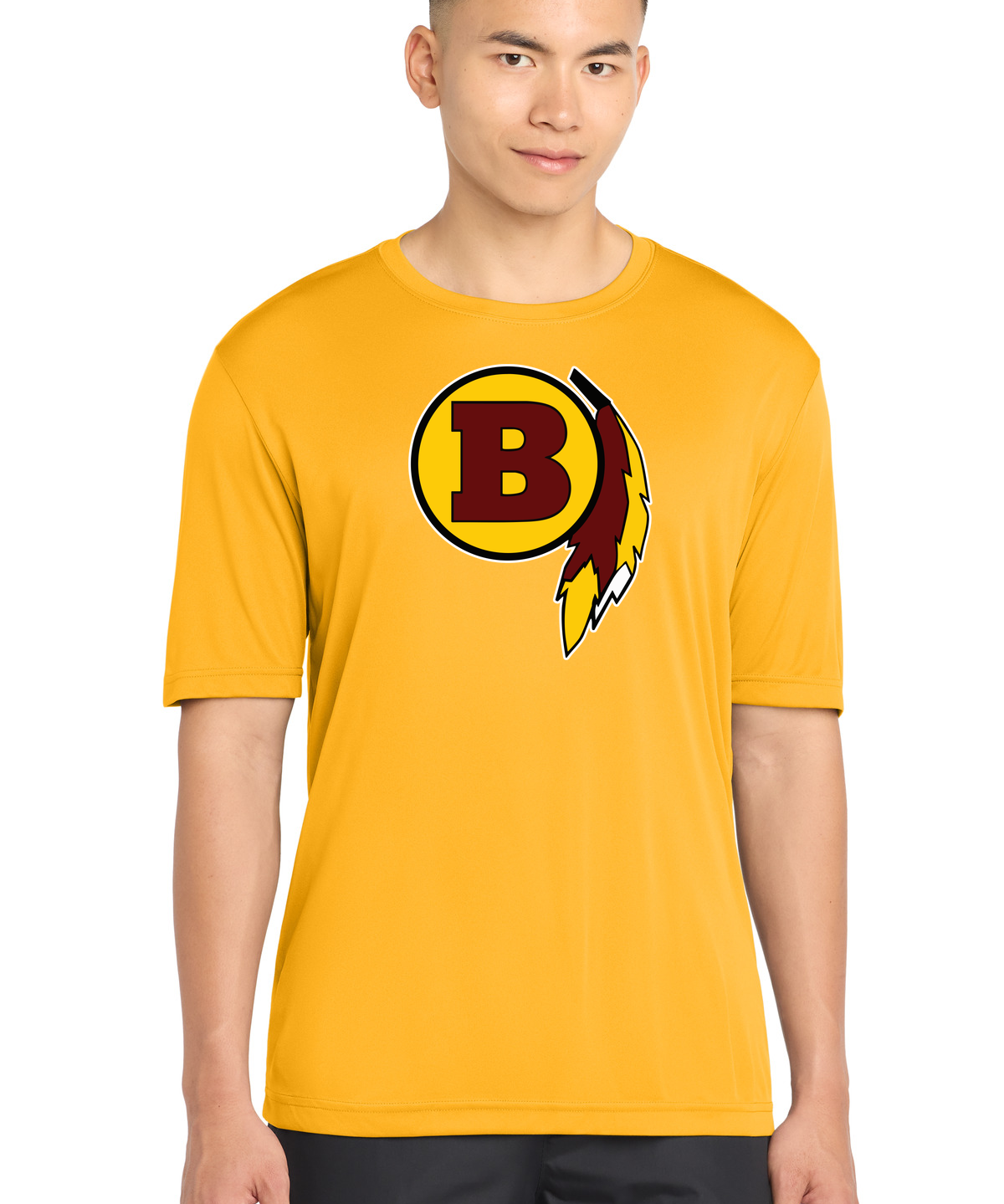 Benson Football - Gold Sport-Tek PosiCharge Competitor Tee. ST350