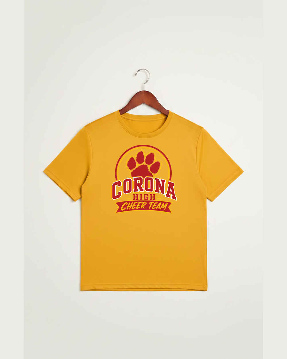 Corona Senior High School Cheer - Gold Sport-Tek PosiCharge Competitor Tee. ST350