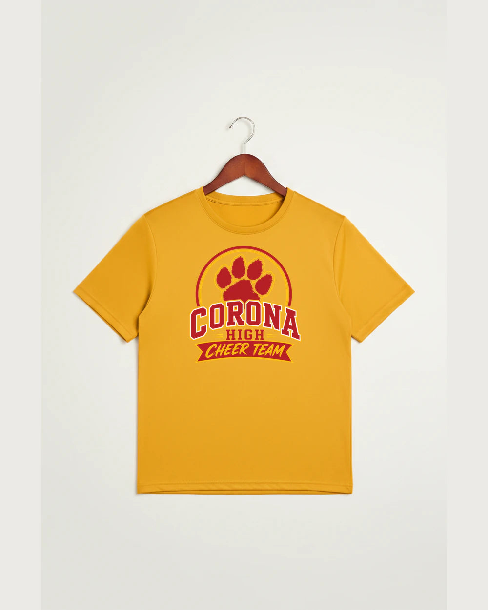 Corona Senior High School Cheer - Gold Sport-Tek PosiCharge Competitor Tee. ST350