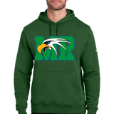 Maple River High School hockey_boys - Gorge Green Nike Club Fleece Sleeve Swoosh Pullover Hoodie NKDR1499