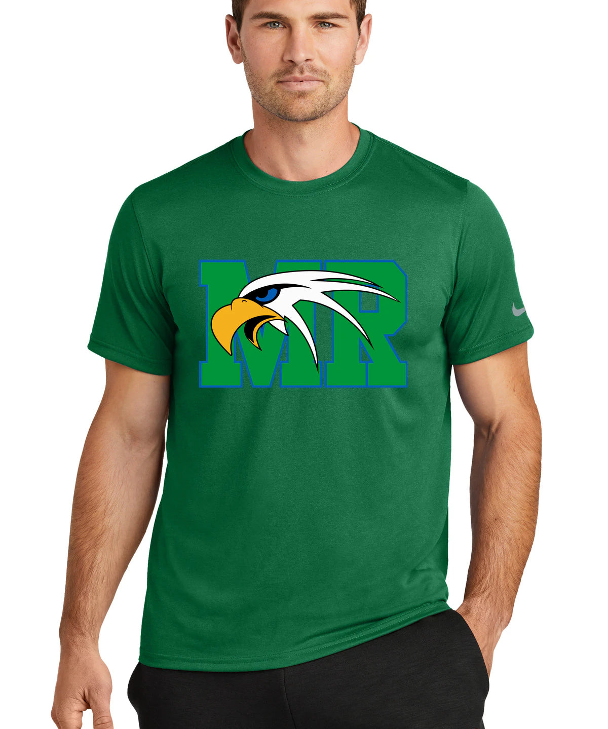 Maple River High School hockey_boys - Gorge Green Nike Swoosh Sleeve rLegend Tee NKDX8730