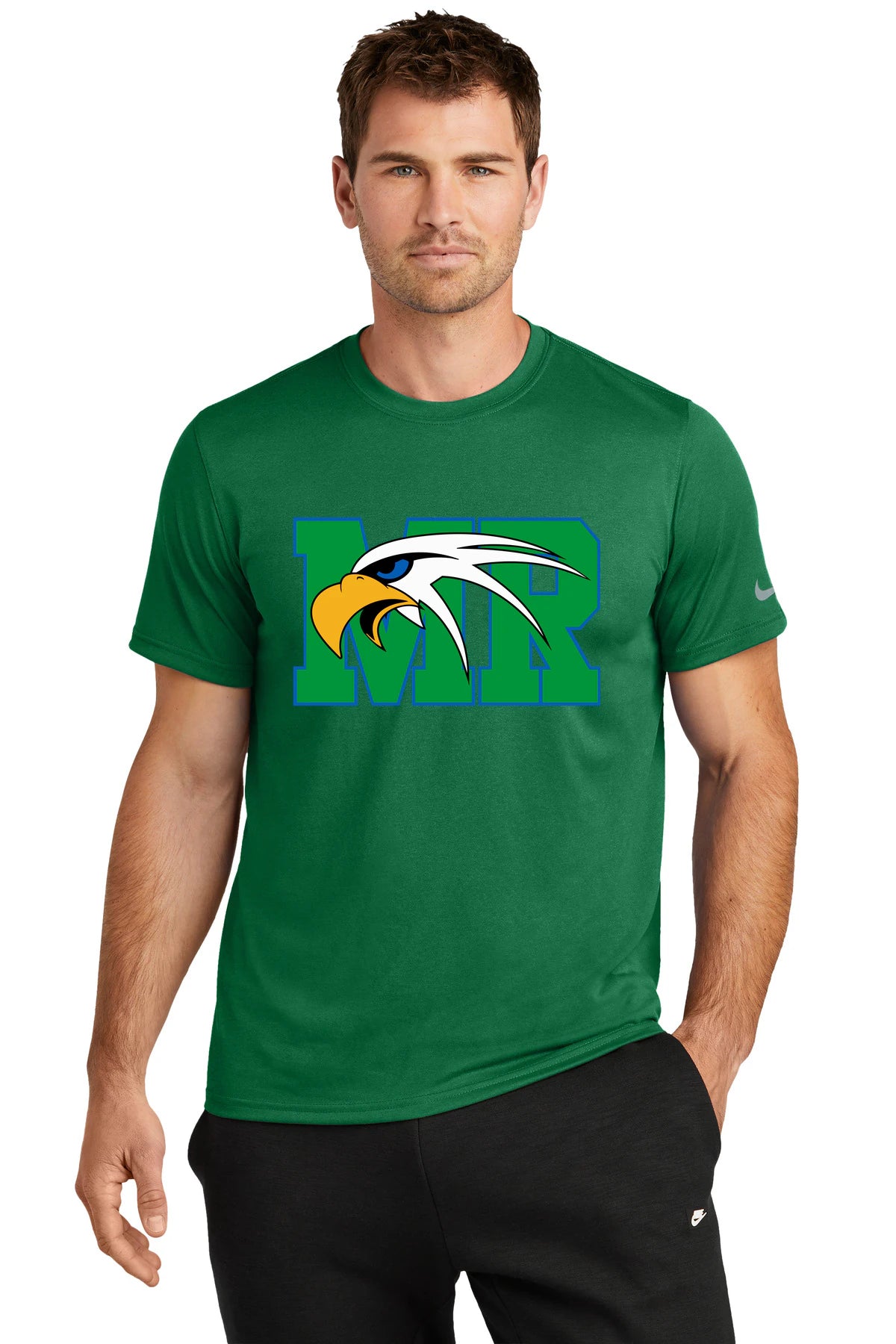 Maple River High School hockey_boys - Gorge Green Nike Swoosh Sleeve rLegend Tee NKDX8730