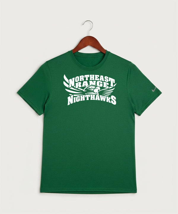 Northeast Range High School Volleyball (Girls) - Gorge Green Nike Swoosh Sleeve rLegend Tee NKDX8730