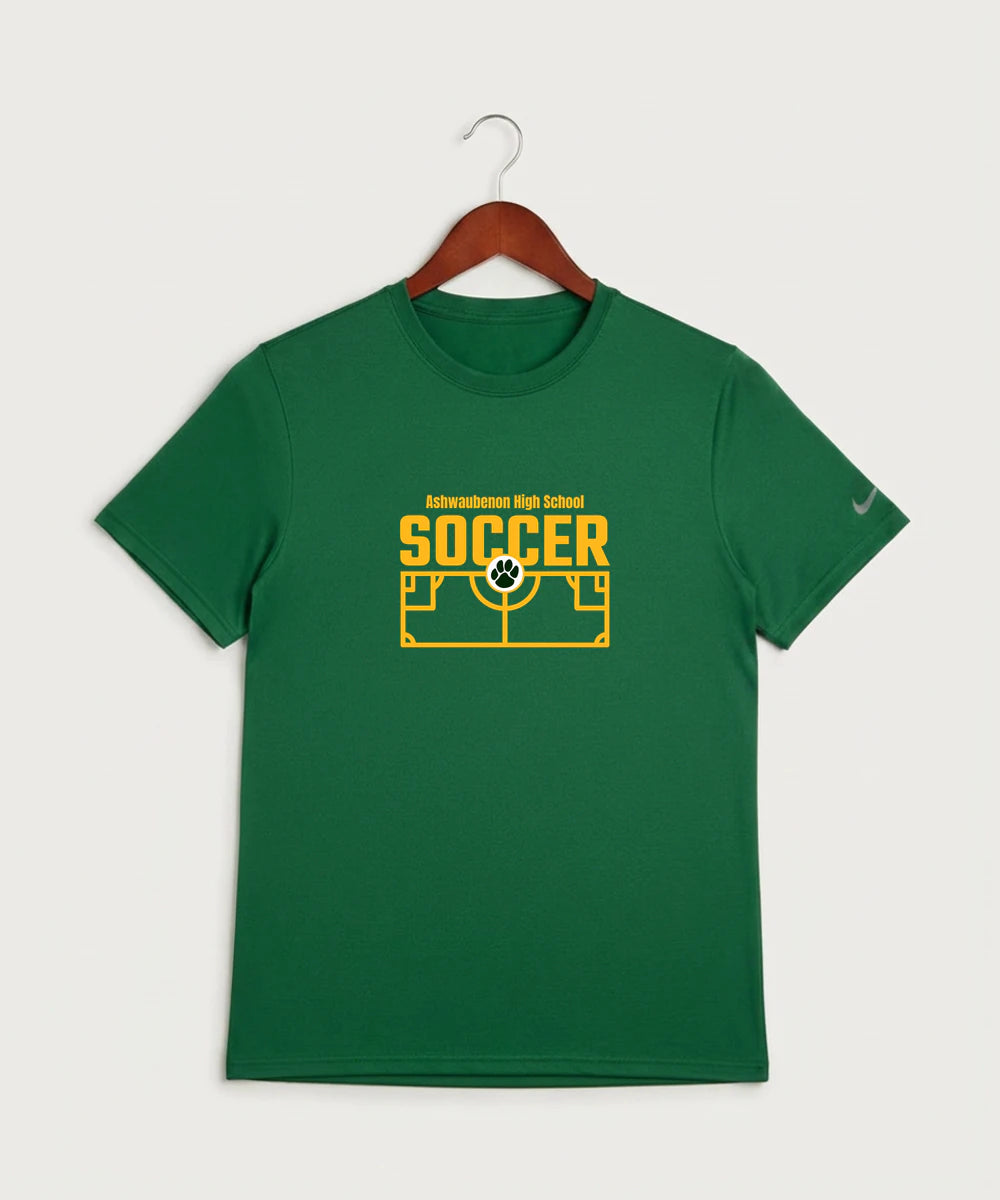 Ashwaubenon High School Soccer (Boys) - Gorge Green Nike Swoosh Sleeve rLegend Tee NKDX8730