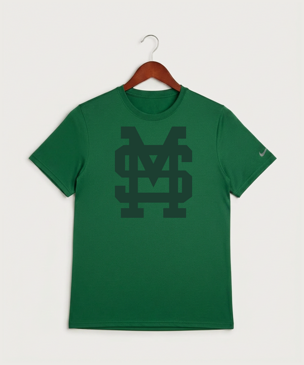 Sleepy Eye St. Mary's High School Athletics Coed - Gorge Green Nike Swoosh Sleeve rLegend Tee NKDX8730