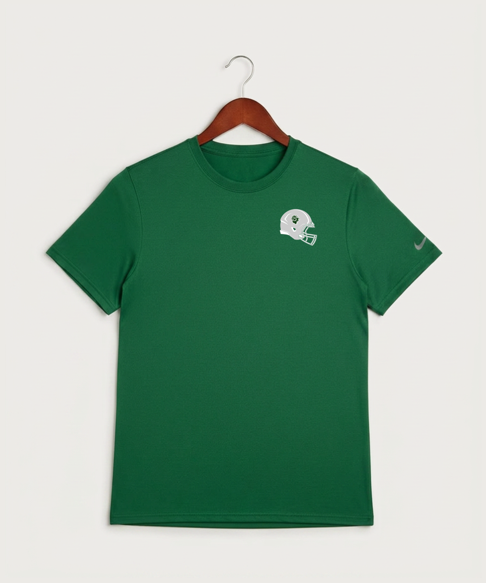 Roseau High School Football (Boys) - Gorge Green Nike Swoosh Sleeve rLegend Tee NKDX8730