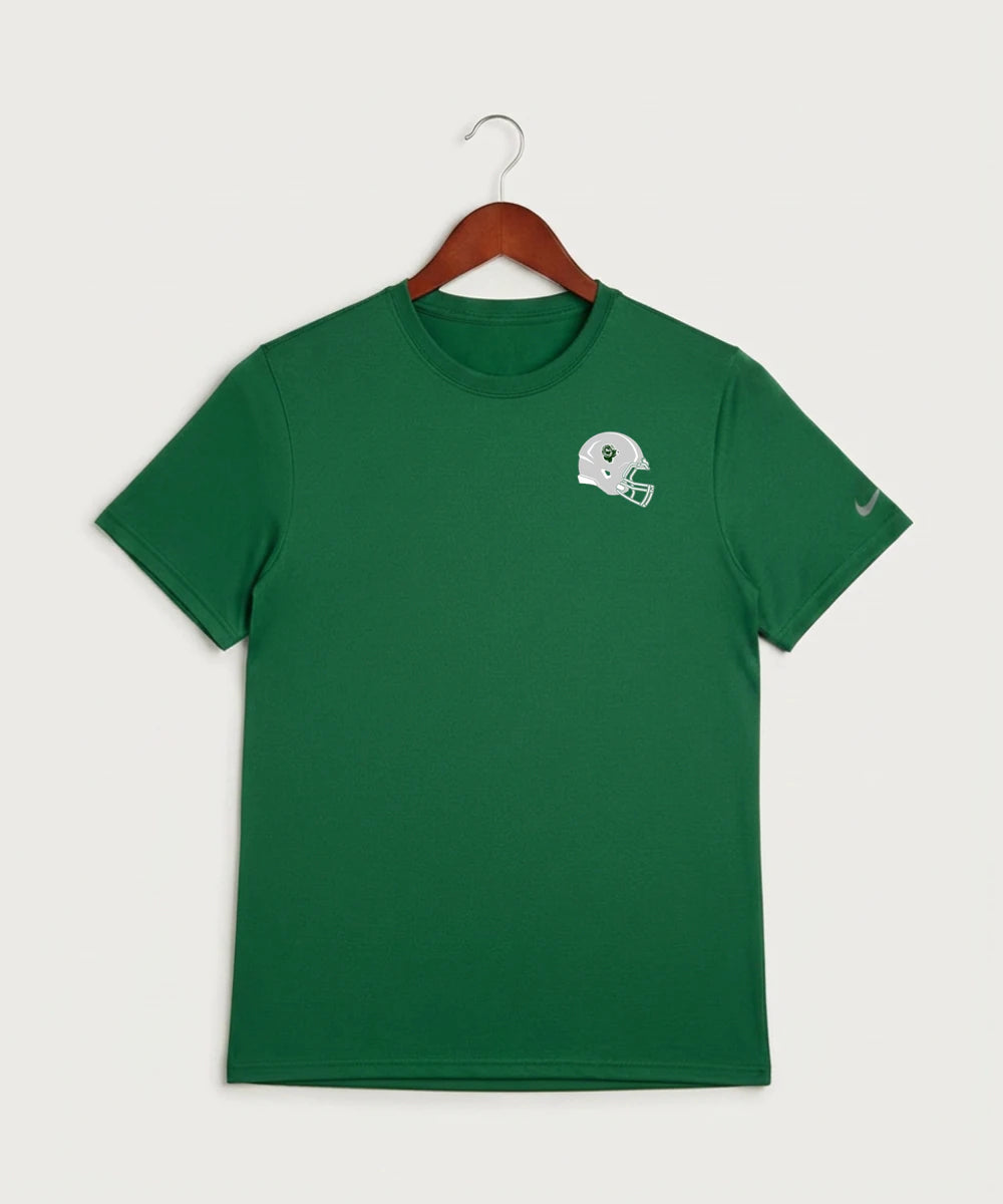 Roseau High School Football (Boys) - Gorge Green Nike Swoosh Sleeve rLegend Tee NKDX8730
