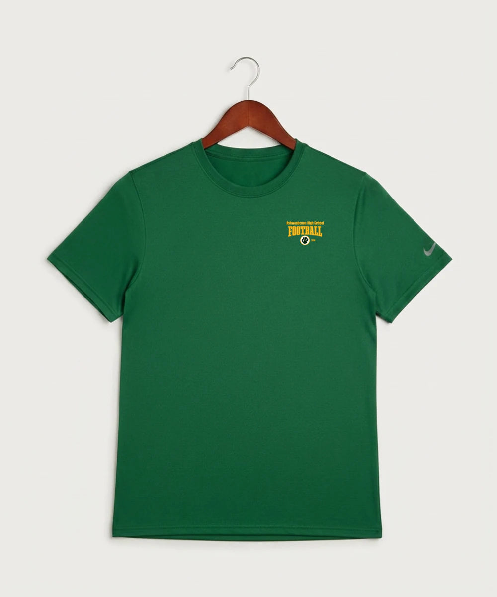 Ashwaubenon High School Football (Boys) - Gorge Green Nike Swoosh Sleeve rLegend Tee NKDX8730