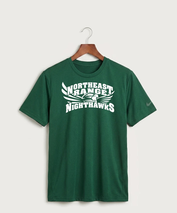 Northeast Range High School Volleyball (Girls) - Gorge Green Nike Swoosh Sleeve rLegend Tee NKDX8730