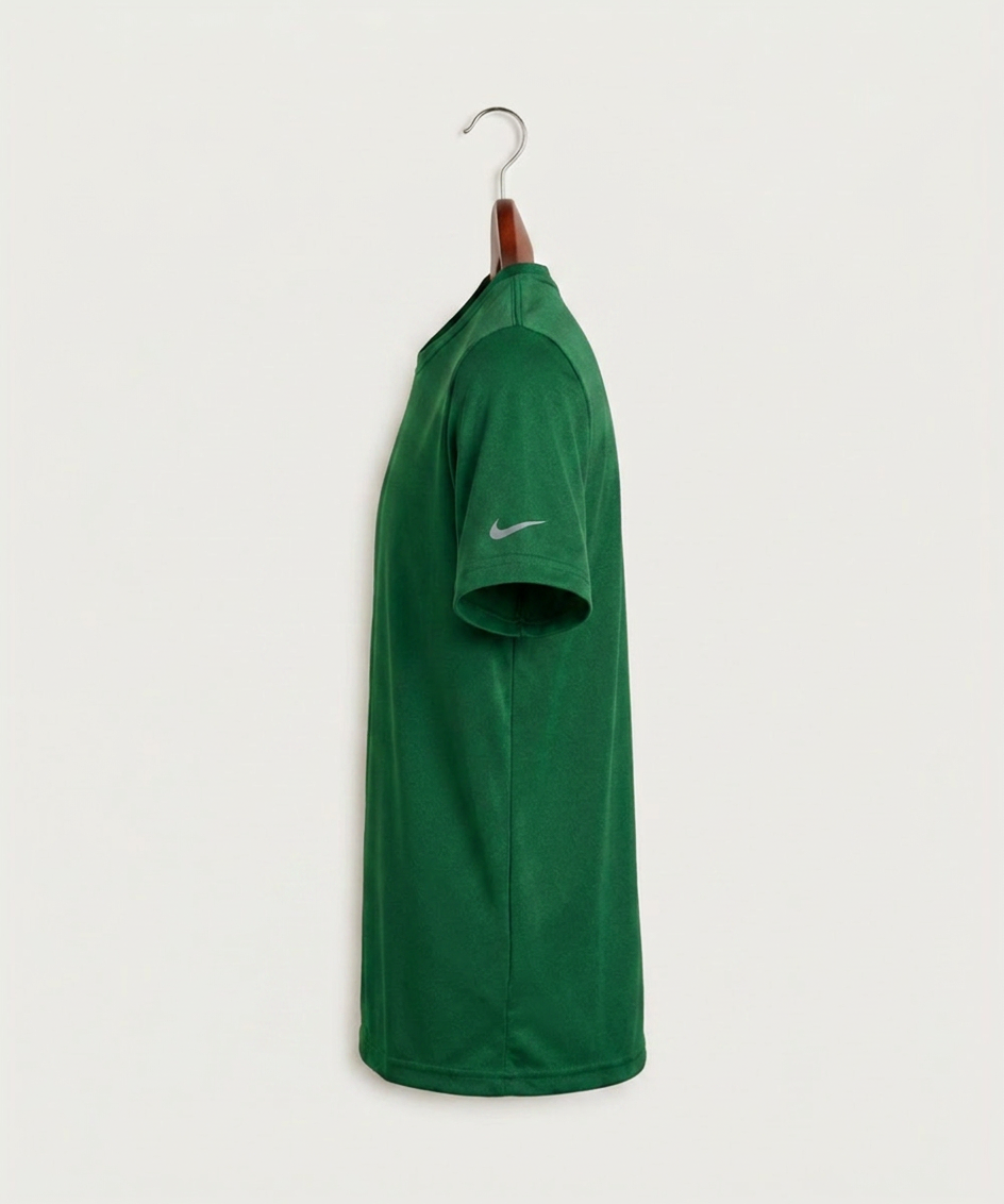 Roseau High School Football (Boys) - Gorge Green Nike Youth Swoosh Sleeve rLegend Tee NKDX8787 (side)