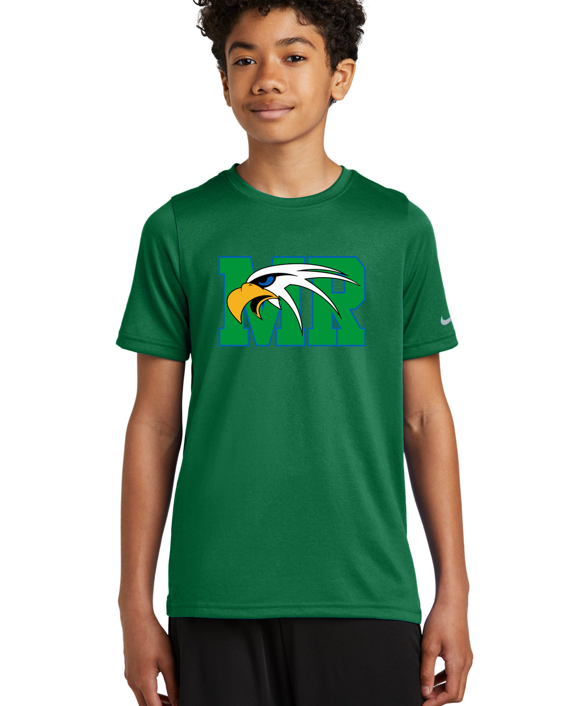 Maple River High School hockey_boys - Gorge Green Nike Youth Swoosh Sleeve rLegend Tee NKDX8787