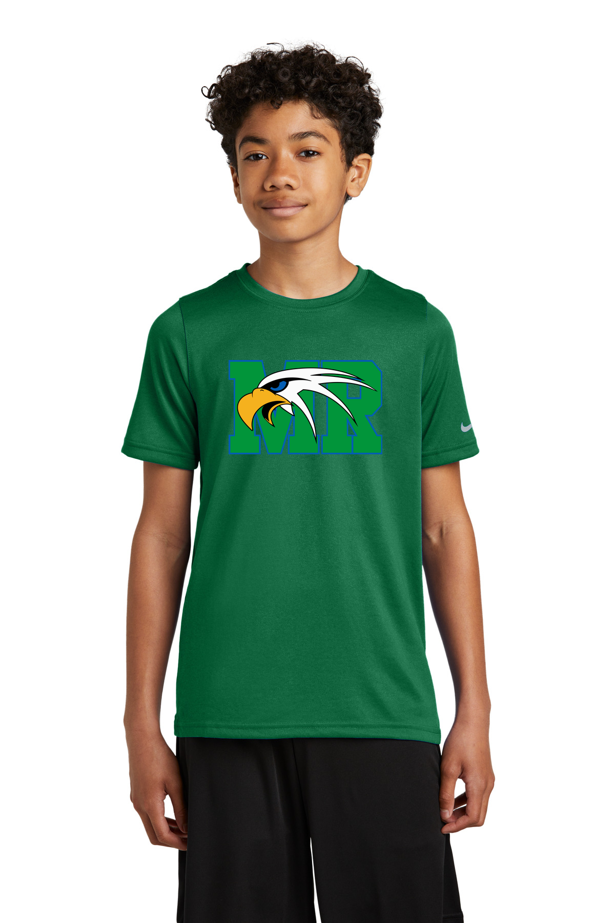 Maple River High School hockey_boys - Gorge Green Nike Youth Swoosh Sleeve rLegend Tee NKDX8787