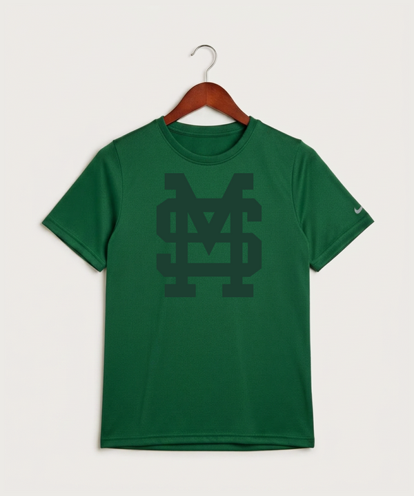 Sleepy Eye St. Mary's High School Athletics Coed - Gorge Green Nike Youth Swoosh Sleeve rLegend Tee NKDX8787
