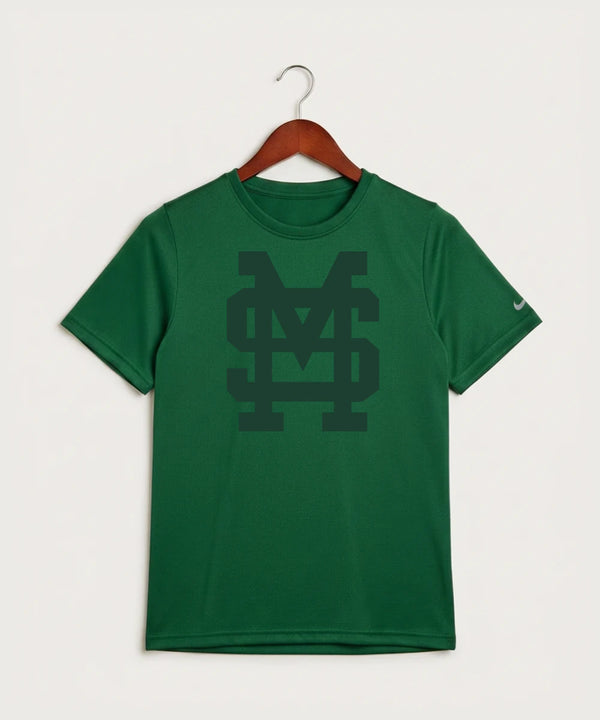 Sleepy Eye St. Mary's High School Athletics Coed - Gorge Green Nike Youth Swoosh Sleeve rLegend Tee NKDX8787