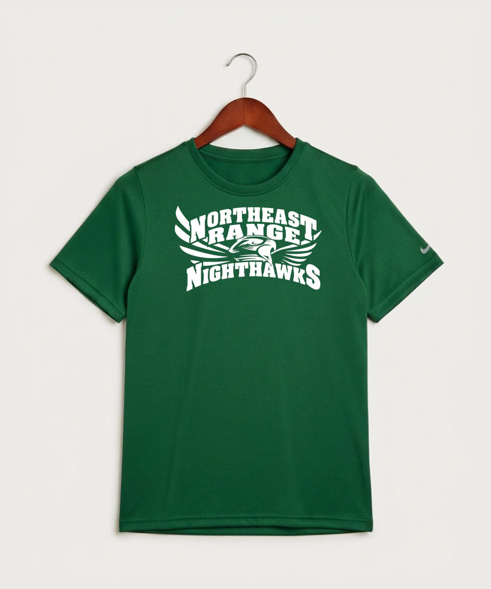 Northeast Range High School Volleyball (Girls) - Gorge Green Nike Youth Swoosh Sleeve rLegend Tee NKDX8787