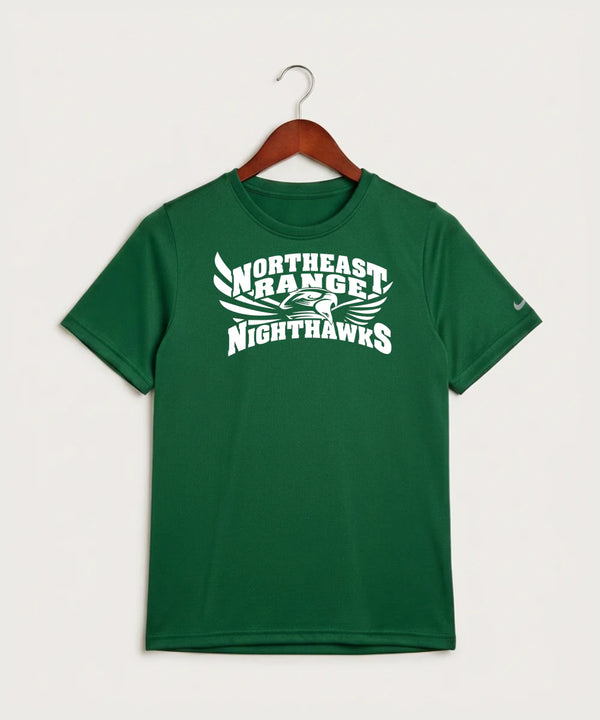 Northeast Range High School Volleyball (Girls) - Gorge Green Nike Youth Swoosh Sleeve rLegend Tee NKDX8787