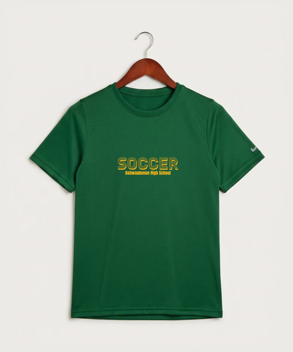 Ashwaubenon High School Soccer (Boys) - Gorge Green Nike Youth Swoosh Sleeve rLegend Tee NKDX8787