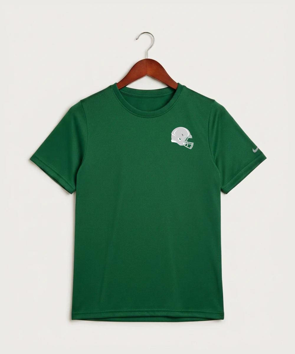 Pine City High School Football (Boys) - Gorge Green Nike Youth Swoosh Sleeve rLegend Tee NKDX8787