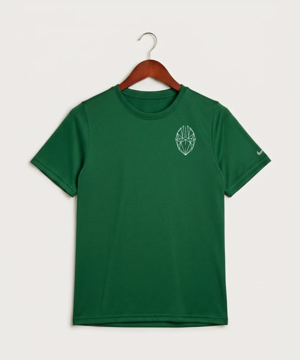 DC Everest High School Football - Gorge Green Nike Youth Swoosh Sleeve rLegend Tee NKDX8787