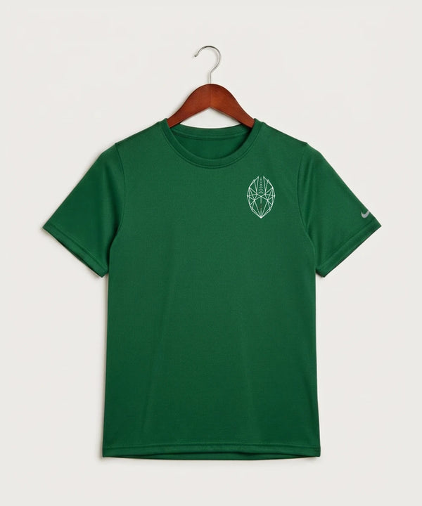 DC Everest High School Football - Gorge Green Nike Youth Swoosh Sleeve rLegend Tee NKDX8787