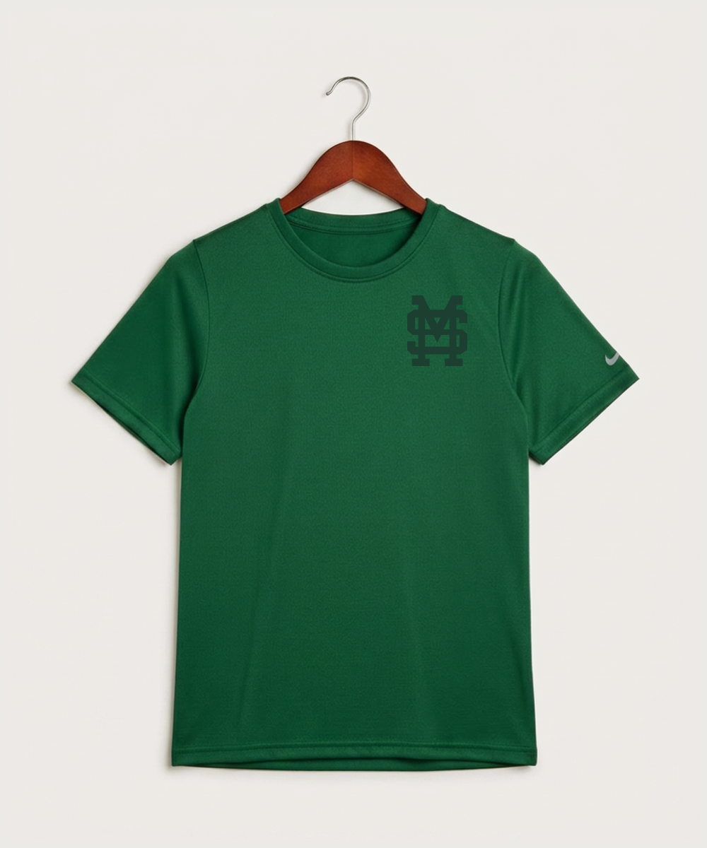 Sleepy Eye St. Mary's High School Athletics Coed - Gorge Green Nike Youth Swoosh Sleeve rLegend Tee NKDX8787