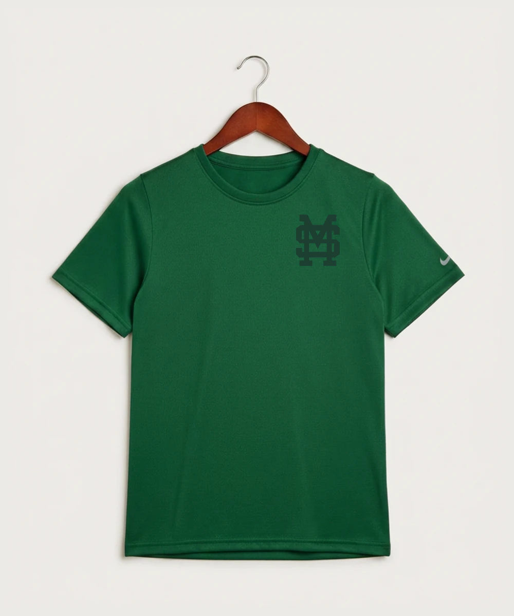 Sleepy Eye St. Mary's High School Athletics - Gorge Green Nike Youth Swoosh Sleeve rLegend Tee NKDX8787