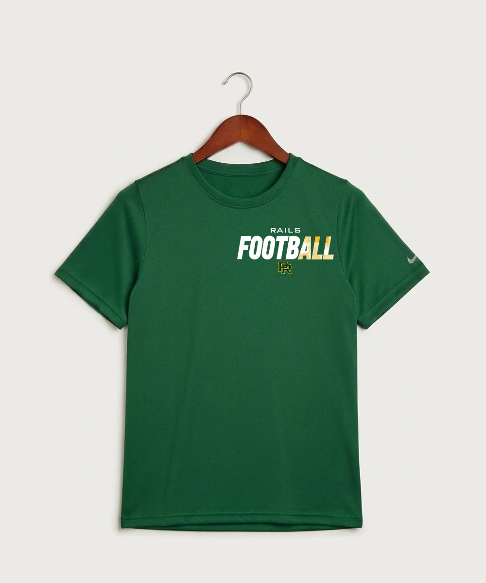 Proctor High School Football (Boys) - Gorge Green Nike Youth Swoosh Sleeve rLegend Tee NKDX8787