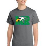 Maple River High School hockey_boys - Graphite Heather Port & Co Core Cotton Tee. PC54
