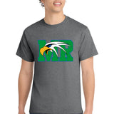 Maple River High School hockey_boys - Graphite Heather Port & Co Core Cotton Tee. PC54