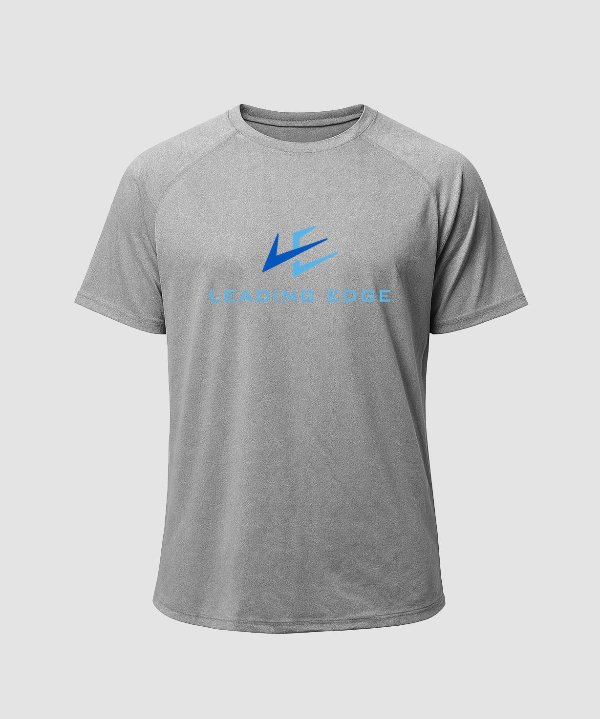 Leading Edge example_store - Gray Tee - Full Front