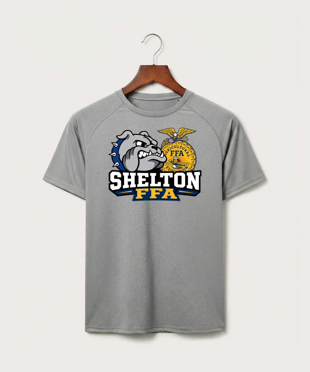 Shelton High School FFA general - Gray Tee - Full Front